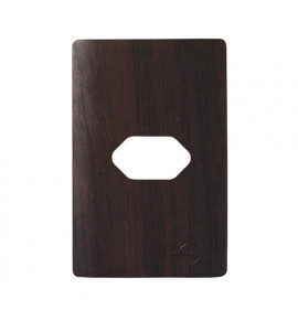 Placa p/ 1 Tomada Horizontal 4x2  -Novara Tabaco